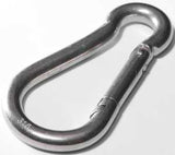 Baron 2450S-1/4 Spring Snap, 80 lb Working Load, Stainless Steel
