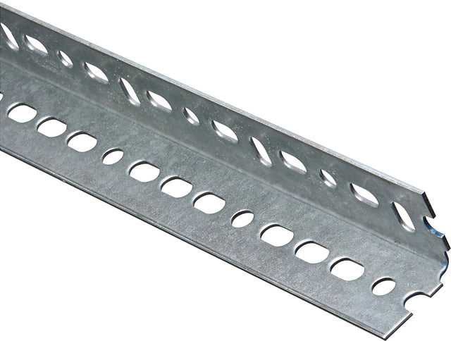 National Hardware 4020BC Series N182-758 Slotted Angle Stock, 1-1/2 in L Leg, 24 in L, 14 ga Thick, Steel, Galvanized