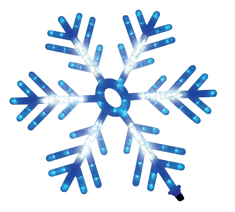 Hometown Holidays 60603 Snowflake Motion, Blue/White Light, Pack of 4