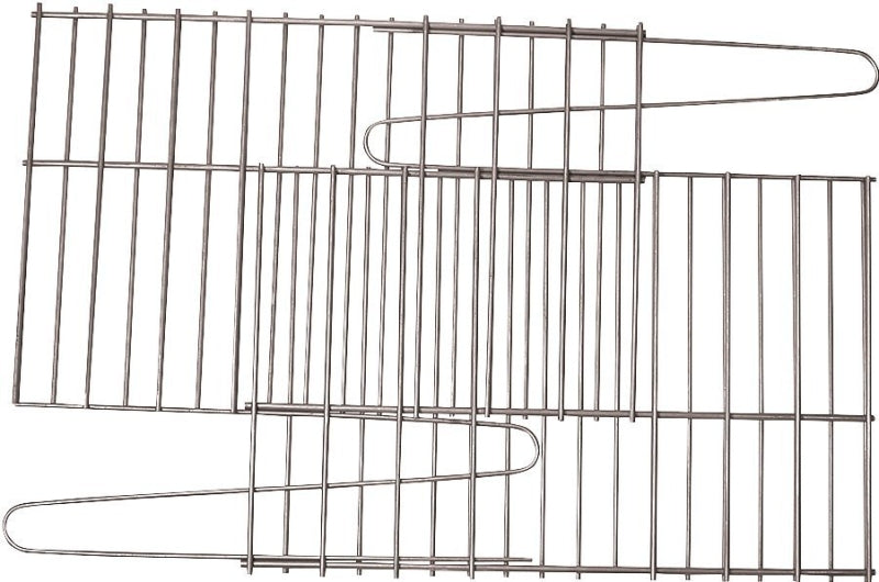 GrillPro 91250 Rock Grate, 25 in L, 1 to 14 in W, Steel, Porcelain Enamel-Coated