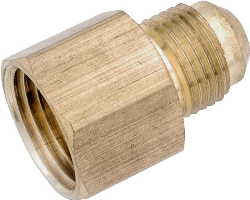 Anderson Metals 754046-0402 Tube Coupling, 1/4 x 1/8 in, Flare x FNPT, Brass, Pack of 10