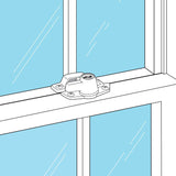 Defender Security U 9927 Sash Lock, Zinc, Brass