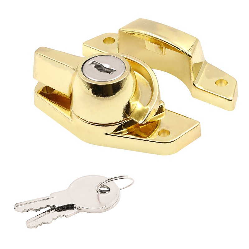 Defender Security U 9927 Sash Lock, Zinc, Brass