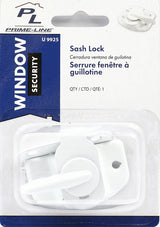 Prime-Line U 9925 Window Sash Lock, 2-1/4 in L x 49/64 in H Backplate, Steel, Painted