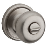 Kwikset Signature Series 730H156ALRCSBX Privacy Door Knob, Knob Handle, Satin Nickel, Yes, Reversible Hand