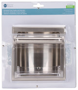 Boston Harbor 770H-07-SOU Soap Holder and Grab Bar, Recessed Mounting, Plastic Roller/Zinc, Brushed Nickel Finish