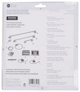 Boston Harbor 770H-07-SOU Soap Holder and Grab Bar, Recessed Mounting, Plastic Roller/Zinc, Brushed Nickel Finish