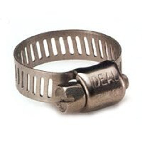 Ideal-Tridon Micro-Gear 62M Series 6260453 Worm Gear Hose Clamp, #4, 5/16 to 5/8 in, Stainless Steel, Pack of 10