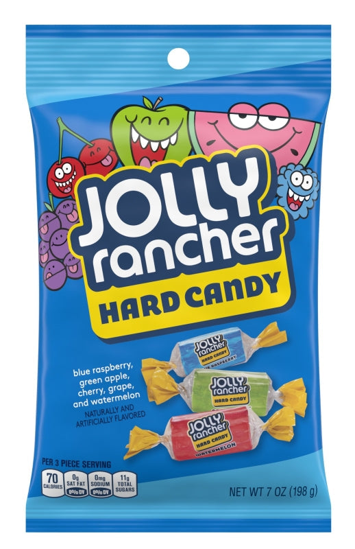 JOLLY Rancher JR12 Candy, Assorted Fruits Flavor, 7 oz Bag Pack of 12