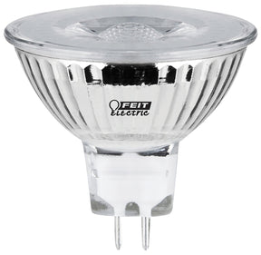 Feit Electric BPBAB/950CA LED Bulb, Track/Recessed, MR16 Lamp, 20 W Equivalent, GU5.3 Lamp Base, Dimmable, Frosted, Pack of 6