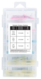 ProSource 045734683433 Butt Connector Assortment, Blue/Red/Yellow