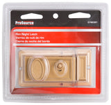 ProSource 6296453-PS Rim Deadbolt, Keyed Different Key, Brass, Brass, Kwikset Keyway, 1-2-3/8 in Thick Door