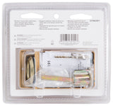 ProSource 6296453-PS Rim Deadbolt, Keyed Different Key, Brass, Brass, Kwikset Keyway, 1-2-3/8 in Thick Door