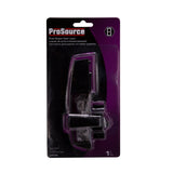 ProSource 47020-U-PS Pushbutton Latch, Zinc, Black, 5/8 to 1-1/2 in Thick Door, 5/8 in Backset, 5-7/8 in Lever/Knob