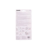 ProSource 47015-UW-PS Pushbutton Latch, Zinc, White, 5/8 to 1-1/2 in Thick Door, 5/8 in Backset