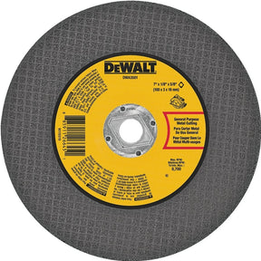 DEWALT DWA3501 Cutting Wheel, 7 in Dia, 1/8 in Thick, Aluminum Oxide Abrasive, 5/8 in Arbor