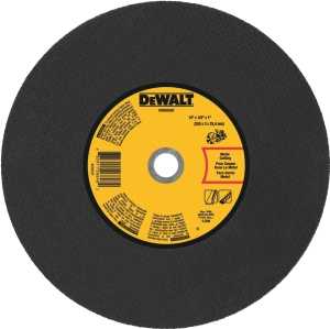 DEWALT DWA8030 Cutting Wheel, 14 in Dia, 1/8 in Thick, 1 in Arbor, Coarse, Aluminum Oxide Abrasive