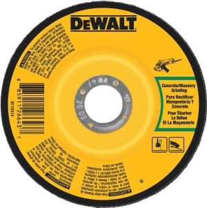 DEWALT DWA4500C Grinding Wheel, 4 in Dia, 1/4 in Thick, 5/8 in Arbor, 24 Grit, Aluminum Oxide Abrasive, Pack of 25