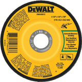 DEWALT DWA4501C Grinding Wheel, 4-1/2 in Dia, 1/4 in Thick, 7/8 in Arbor, 24 Grit, Aluminum Oxide Abrasive, Pack of 25