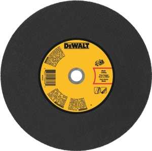 DEWALT DWA8031 Cutting Wheel, 14 in Dia, 1/8 in Thick, 20 mm Arbor, Coarse, Aluminum Oxide Abrasive