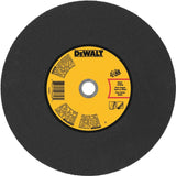 DEWALT DWA8031 Cutting Wheel, 14 in Dia, 1/8 in Thick, 20 mm Arbor, Coarse, Aluminum Oxide Abrasive