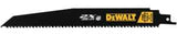 DEWALT DWA4169B25 Reciprocating Saw Blade, Steel, Applicable Materials: Wood, 1 in W, 9 in L, 6 TPI
