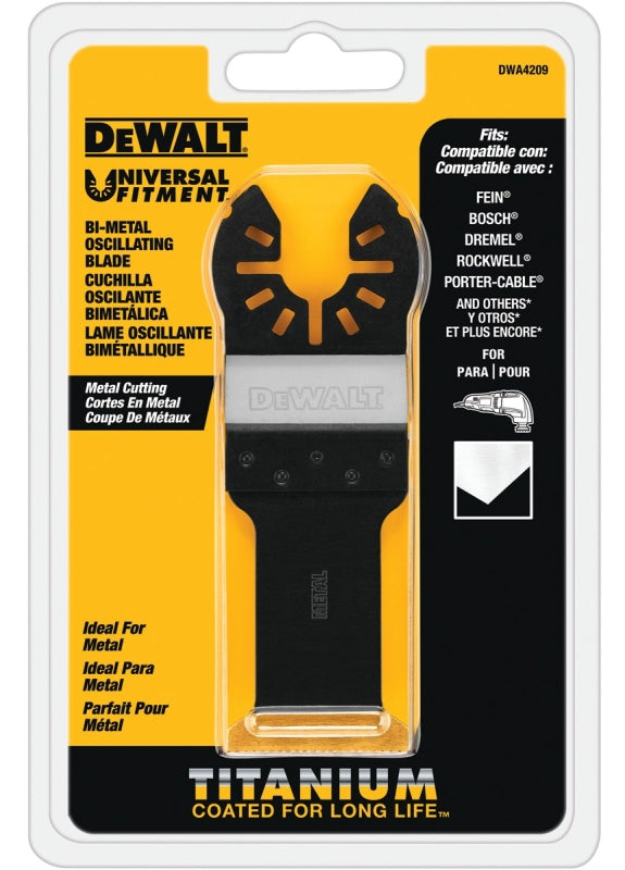 DEWALT DWA4209 Oscillating Blade, 1-1/4 in, Titanium