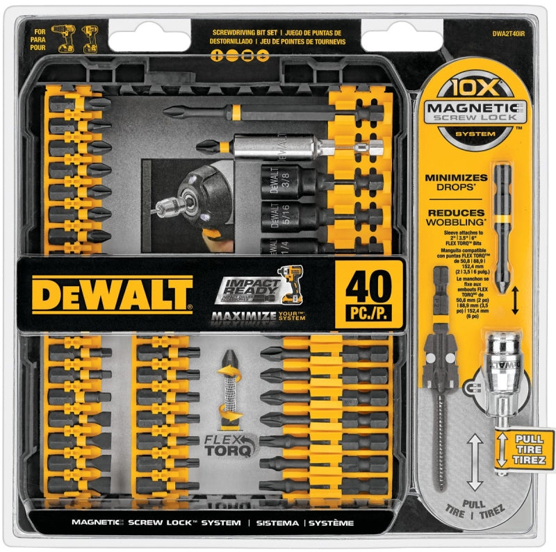 DEWALT DWA2T40IR Screwdriver Bit Set, Steel