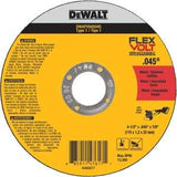 DEWALT DWAFV845045 Cutting Wheel, 4-1/2 in Dia, 0.045 in Thick, 7/8 in Arbor, 24 Grit, Medium, Ceramic Abrasive