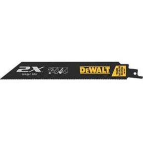 DEWALT DWA4186 Reciprocating Saw Blade, Bi-Metal, Applicable Materials: Metal, 1 in W, 6 in L, 14/18 TPI