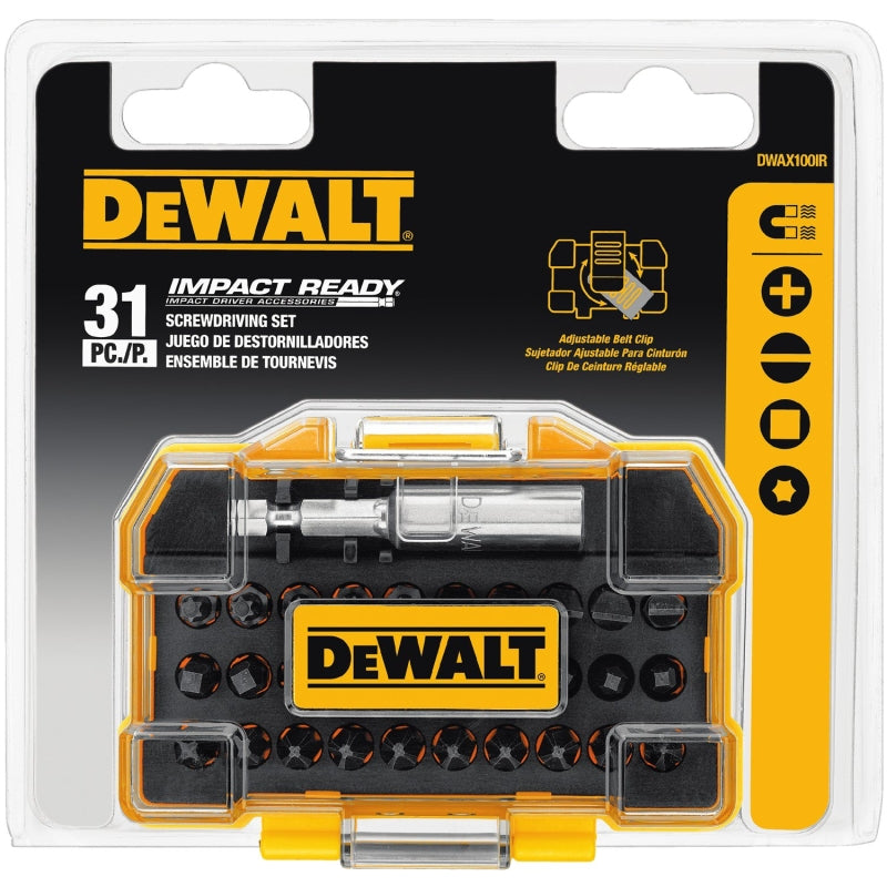 DEWALT DWAX100IR Screwdriver Bit Set, Steel