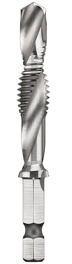 DEWALT IMPACT READY DWADTQTR3816 Tap and Drill Bit, 3/8 in Dia, 3/8-16 Thread, UNC Thread, 3-Flute, Spiral Flute, HSS
