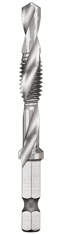 DEWALT IMPACT READY DWADTQTR51618 Tap and Drill Bit, 5/16 in Dia, 5/16-18 Thread, UNC Thread, 3-Flute, Spiral Flute