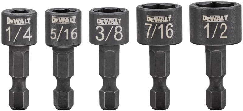 DEWALT DWAIND-5 Nutsetter Set, 5-Piece, Compact, Steel