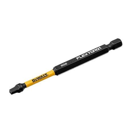 DEWALT FlexTorq DWAF3SQ2IR Impact Screwdriver Bit, #2 Drive, Square Drive, 1/4 in Shank, Hex Shank, 3-1/2 in L, Steel