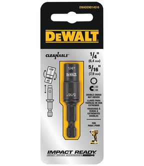 DEWALT DWADEND14516 Double-Ended Nut Driver, 1/4, 5/16 in Drive, Hollow Hex Drive