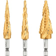 DEWALT IMPACT READY DWA1790IR Drill Bit Set, 3-Piece, Titanium Nitride, Tin