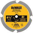 DEWALT DWA412PCD Circular Saw Blade, 4-1/2 in Dia, 3/8 in Arbor, 4-Teeth, Polycrystalline Diamond Cutting Edge
