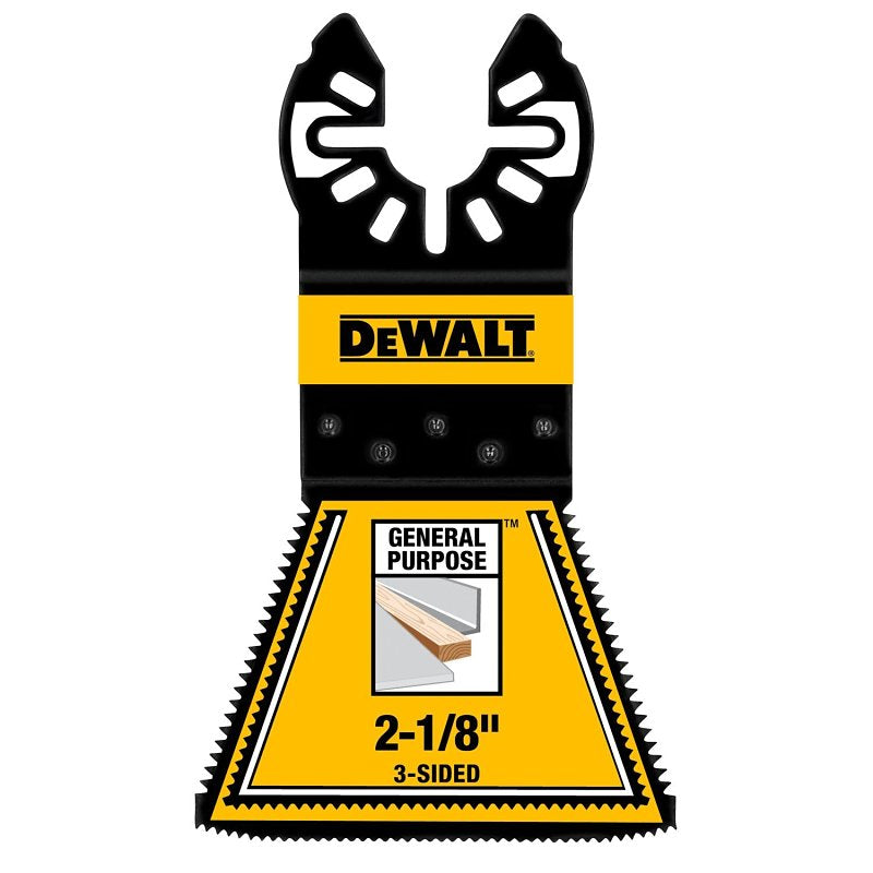 DEWALT DWA4283-3 Three-Sided General-Purpose Oscillating Blade, 2-1/8 in, Bi-Metal