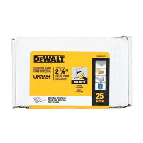 DEWALT DWA4283B25 Three-Sided General-Purpose Oscillating Blade, 2-1/8 in, Bi-Metal