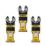 DEWALT DWA4209-3 Oscillating Tool Blade Set, 1-1/4 in, Bi-Metal