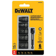 DEWALT DWAFSFSET6 6-Point Impact Socket Set, Steel, Manganese Phosphate-Coated