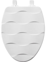 Mayfair 133SLOW 000 Toilet Seat, Elongated, White, Easy Clean and Change Hinge