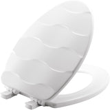 Mayfair 133SLOW 000 Toilet Seat, Elongated, White, Easy Clean and Change Hinge