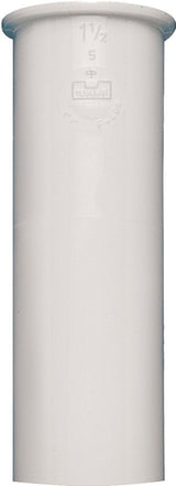 Plumb Pak PP10-4W Sink Tailpiece, 1-1/2 in, 4 in L, Direct, PVC, White