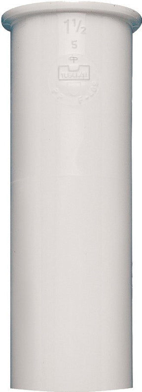 Plumb Pak PP10-4W Sink Tailpiece, 1-1/2 in, 4 in L, Direct, PVC, White