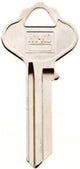 Hy-Ko 11010IN28 Key Blank, Brass, Nickel, For: Ilco Cabinet, House Locks and Padlocks, Pack of 10