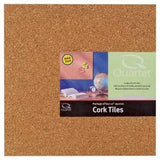 Quartet 102 Natural Cork Tile, 12 in L, Brown Board, Pack of 4