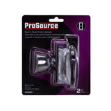 ProSource 47035-UK-PS Knob Latch, Zinc, Black, 5/8 to 1-1/2 in Thick Door, 1 in Backset