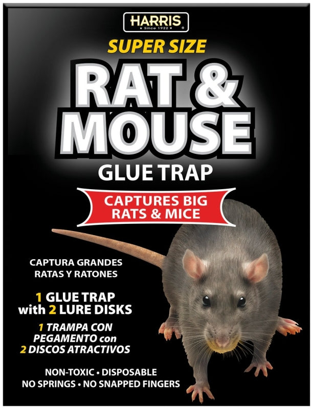 Harris BLKRAT-1 Rat and Mouse Glue Trap, Cardboard